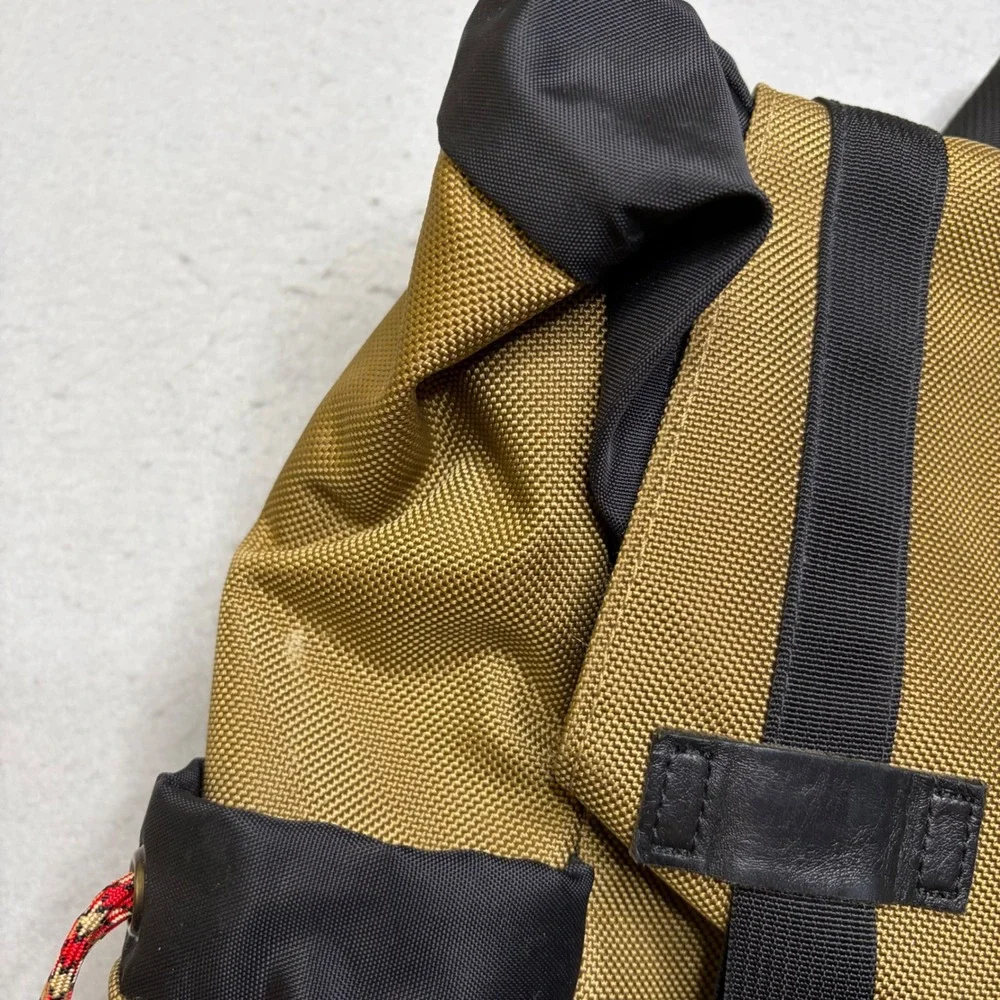 Gobi Rucksack Backpack Unisex Large Tan Black Rugged Outdoor Hiking Bag